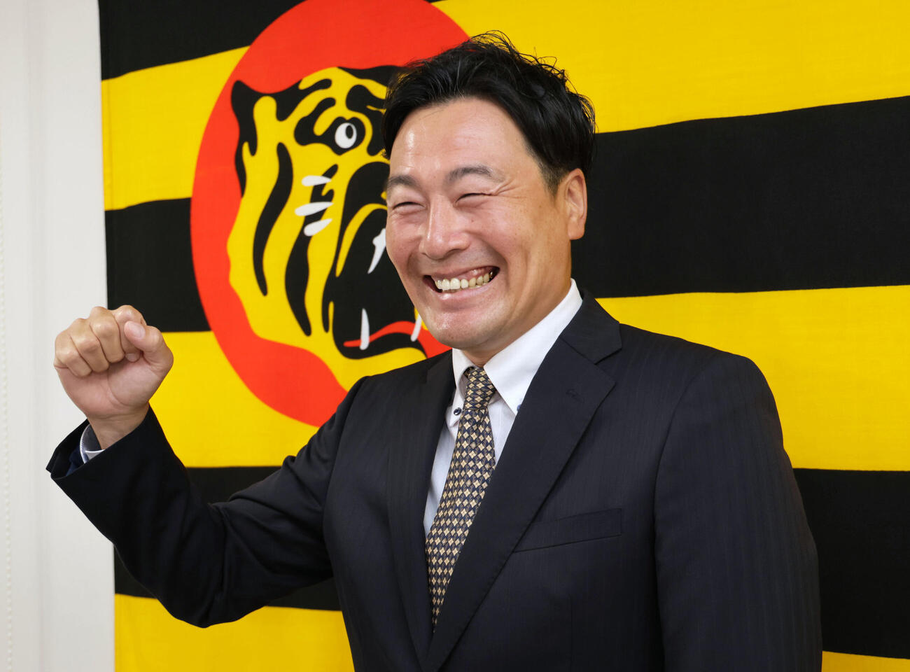 阪神の2軍投手コーチに就任した筒井和也スカウト（撮影・宮崎幸一）