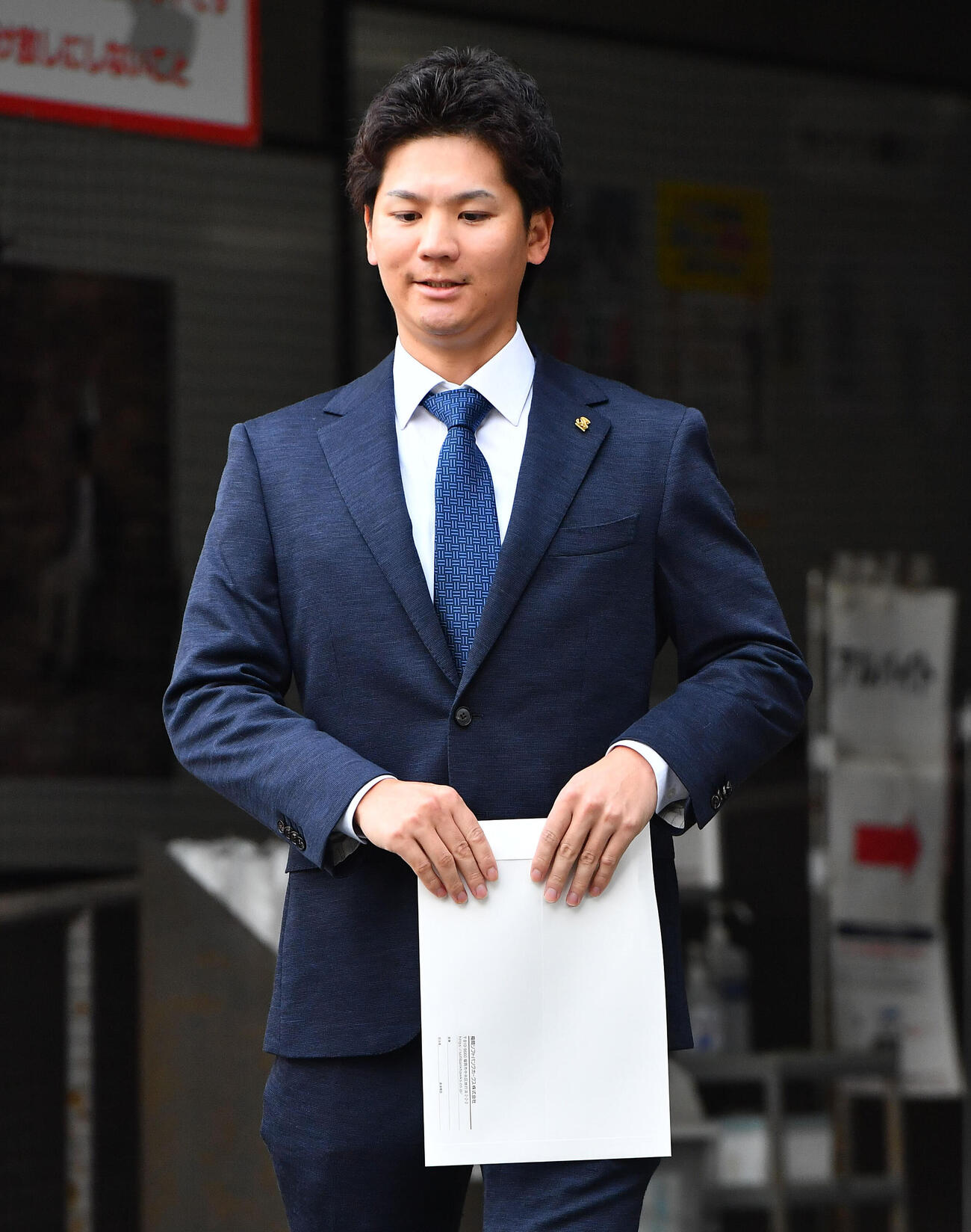 戦力外通告を受けたソフトバンク緒方理貢（撮影・岩下翔太）