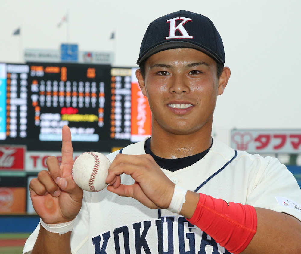 【画像・写真】国学院大・山崎が通算１００安打達成　史上２４人目