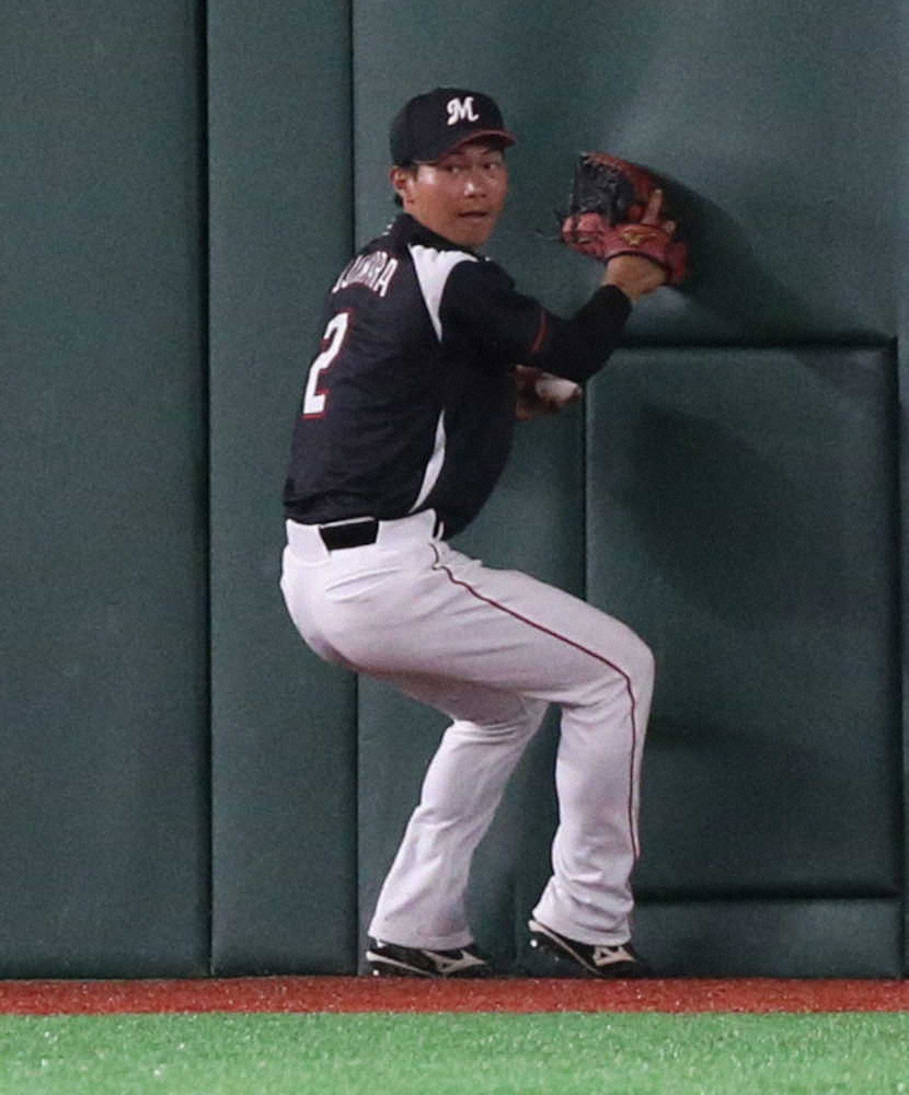 【画像・写真】ロッテ・藤原　スーパーキャッチで魅せた！開幕スタメンは？井口監督「悩みどころ」