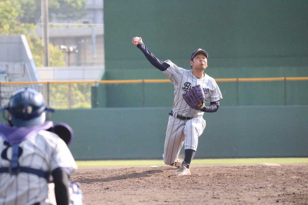 【画像・写真】MAX149キロ右腕の仏教大・福森　今春リーグ戦初登板　2回無失点も「まだまだ」