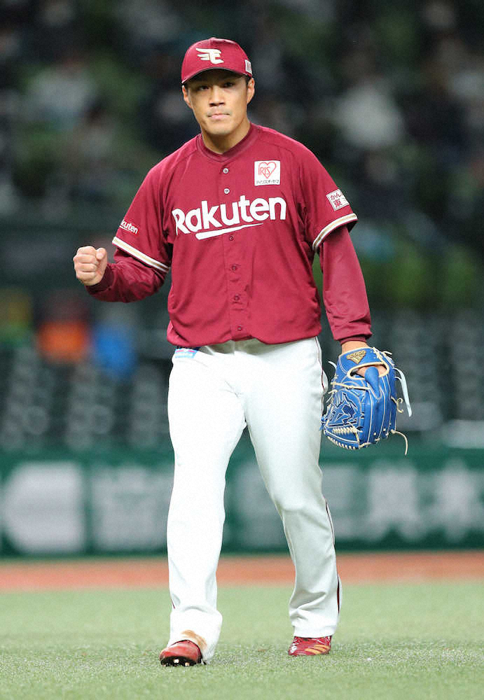 【画像・写真】楽天・則本昂　粘り強い投球の7回2失点で勝利権利を持って降板　5回、6回とマウンドで叫んだ