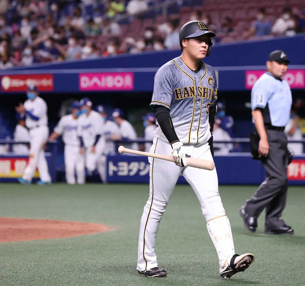 【画像・写真】阪神　やっぱり名古屋は鬼門…1人に投げ切られて完封負けは今季初　矢野監督「束で戦っていかないと」