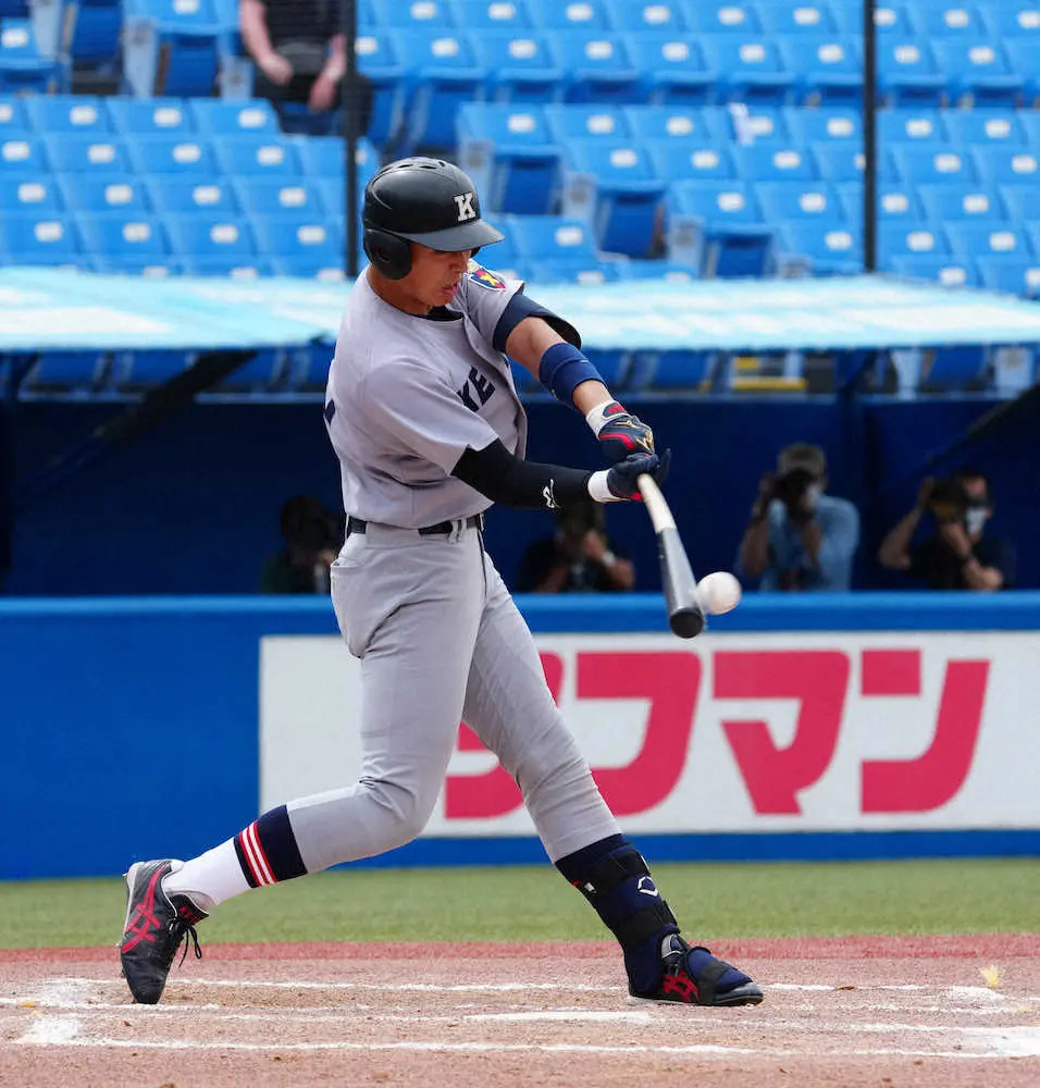 【画像・写真】六大学フレッシュT　慶大・清原ジュニア初安打なるか？　「5番・1塁」でスタメン