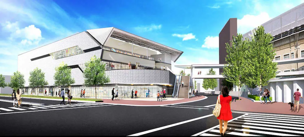 【画像・写真】甲子園球場と一体化した商業施設「甲子園プラス」が22年3月上旬に開業へ