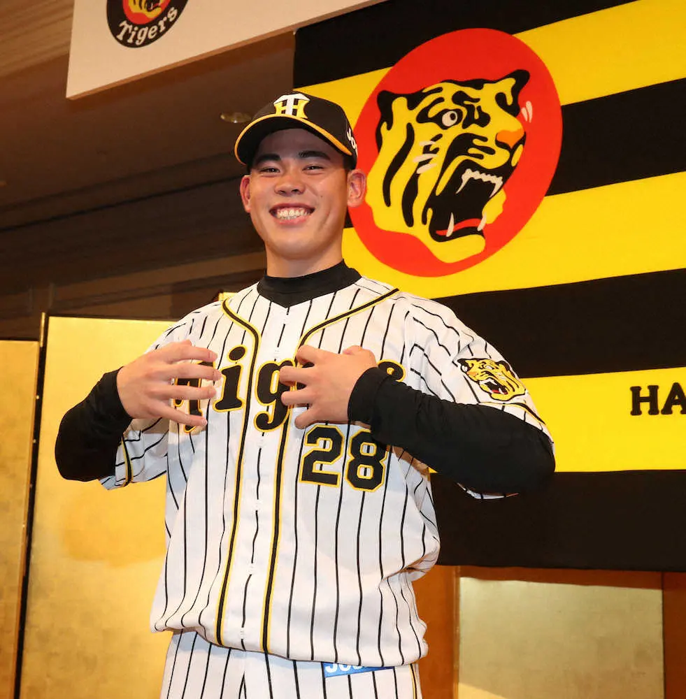 【画像・写真】阪神ドラ2鈴木　いきなりメジャー志望!「創カーショー」本家と同舞台へ「まずは日本でずば抜けた選手に」