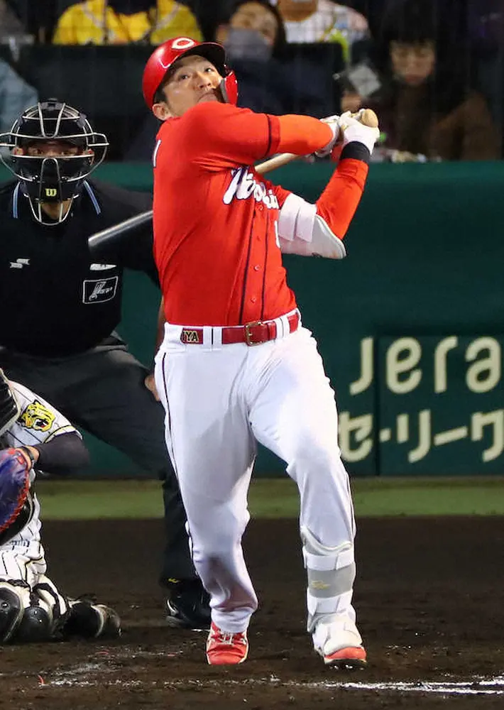 【画像・写真】広島・誠也　リーグ最多得票で6年連続ベストナイン　「ファンのたくさん声援」が受賞理由と感謝