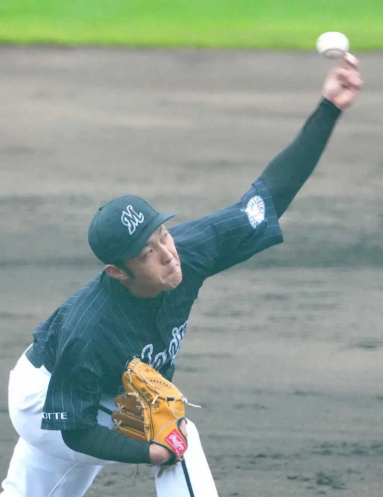【画像・写真】緊急先発のロッテ育成・佐藤奨が3回無安打投球　前日の朗希163キロに対し、最速135キロで快投