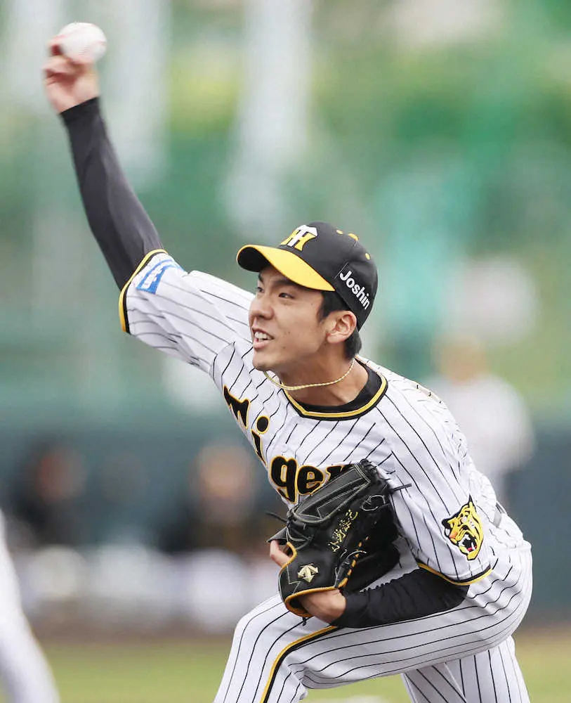 【画像・写真】阪神7回の男はオレだ!!　小野は自己最速157キロで輝のバットへし折り　石井は2回完全で猛アピール