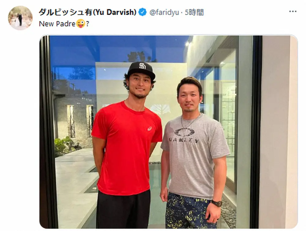 【画像・写真】ダルビッシュ　鈴木誠也と2ショットにファン「パドレス決定かな？」とざわつき「ただエージェントが…」