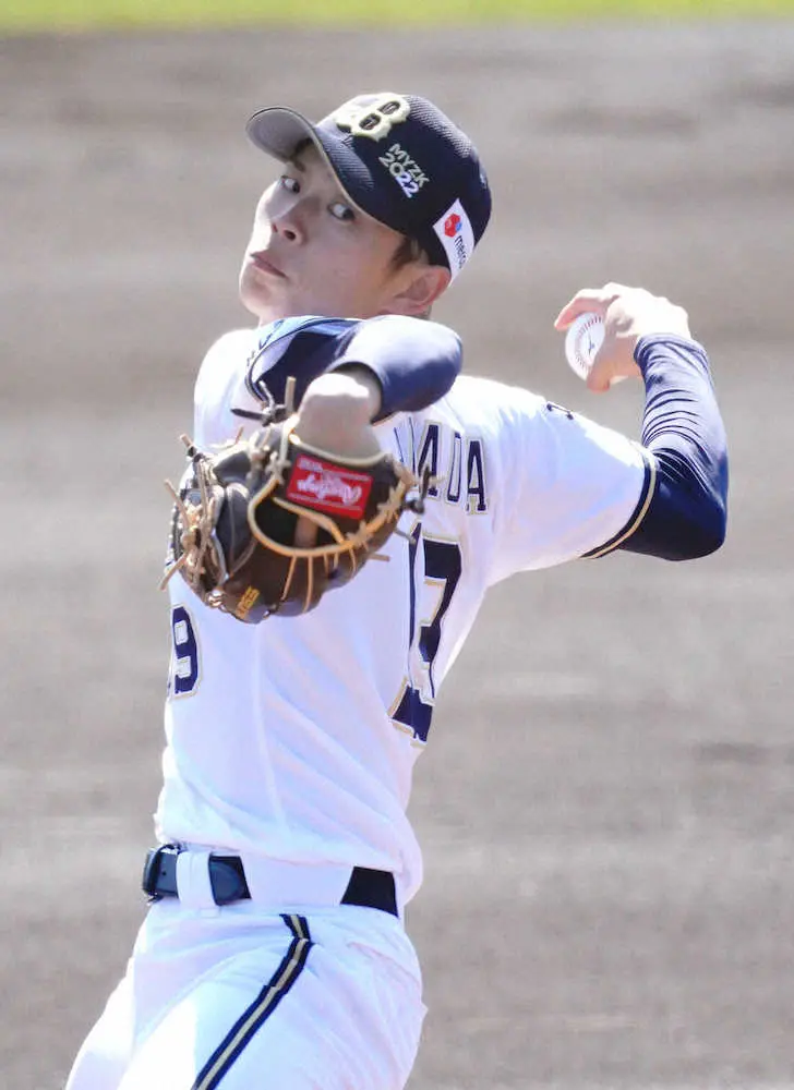 【画像・写真】オリックス・山岡　開幕ローテ入りかけ15日楽天戦先発　開幕まで最初で最後の先発テス投