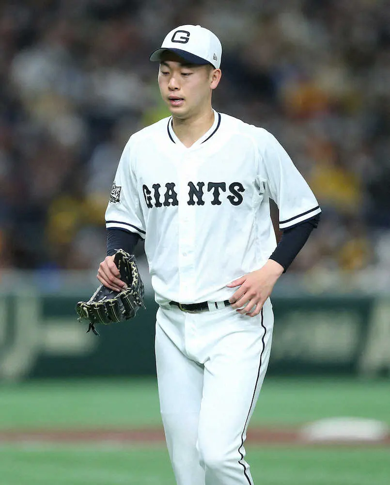 【画像・写真】巨人・山崎伊が登録抹消　先発も「悔しい」3回2/3を3失点降板