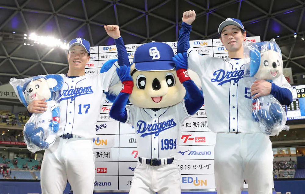 【画像・写真】中日・阿部「何とか点を取って勝たせてあげたいと思った」　柳の好投に報いる値千金の決勝打