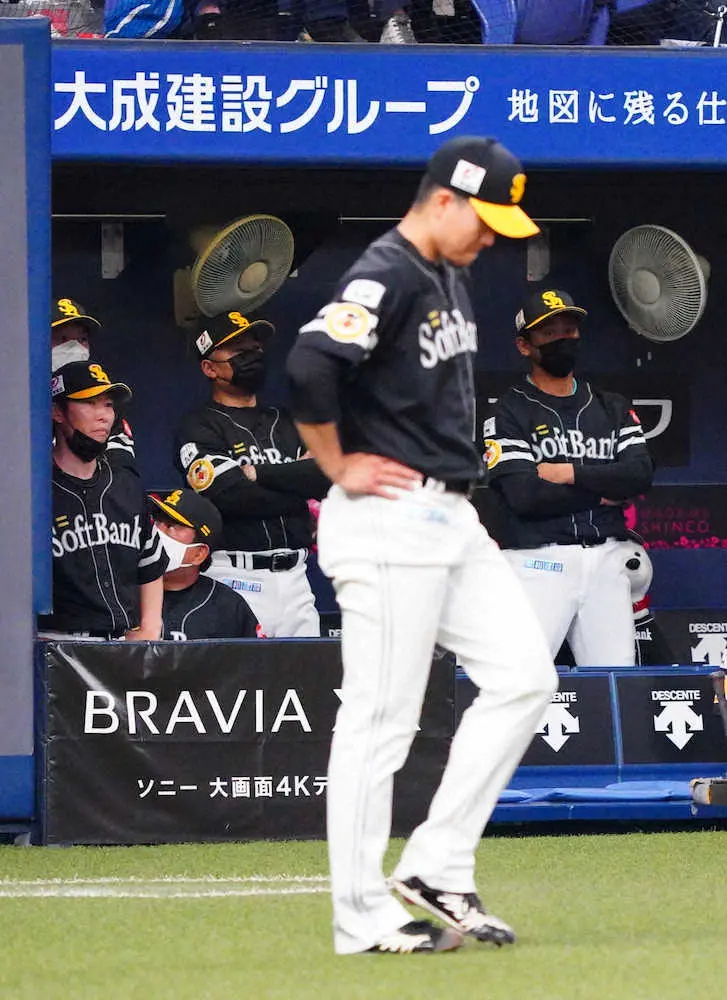 【画像・写真】ソフトB、モイネロ誤算でサヨナラ負け　千賀9回完封目前で追いつかれ…野村勇プロ1号も空砲
