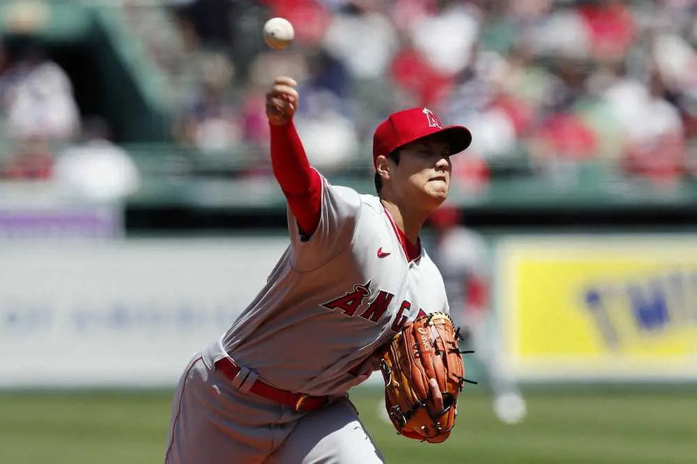【画像・写真】エンゼルス・大谷が3勝目　今季最速161キロ超で11K無失点＆2安打1打点