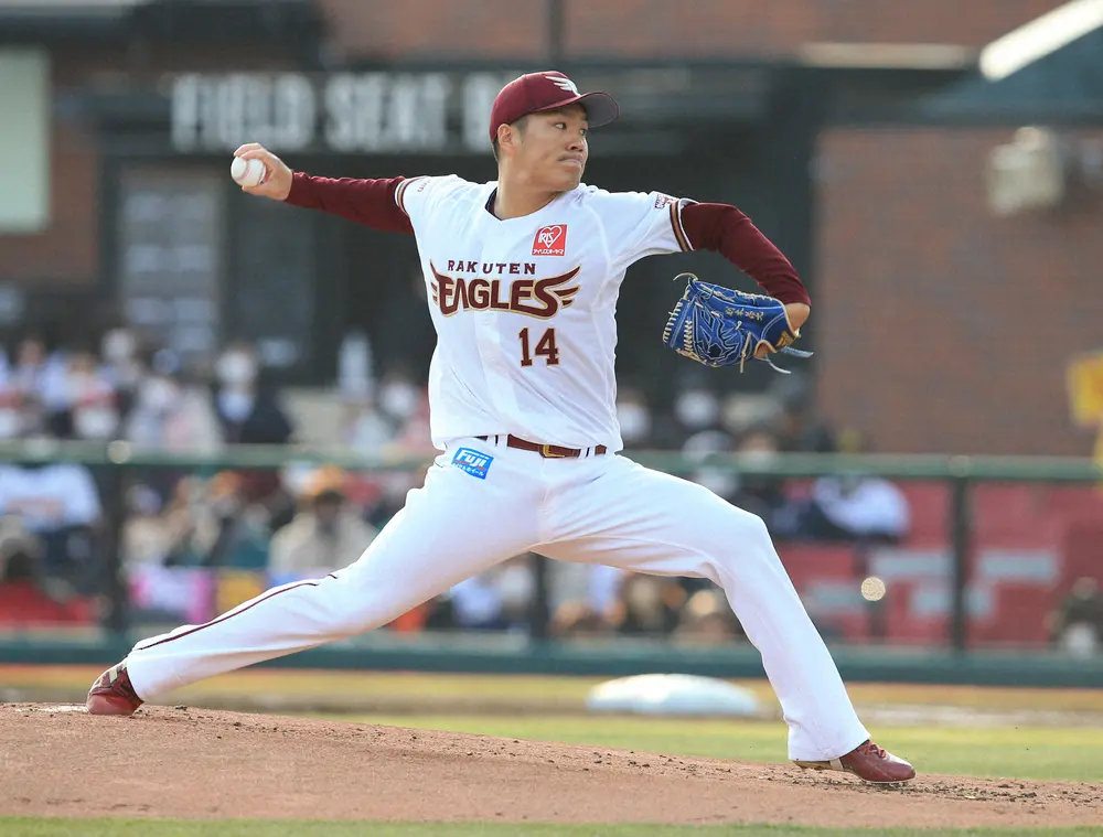 【画像・写真】4連敗中の楽天・則本、9日オリックス戦で復活勝利必ず　宮森プロ初勝利に刺激「若い選手に負けたくない」