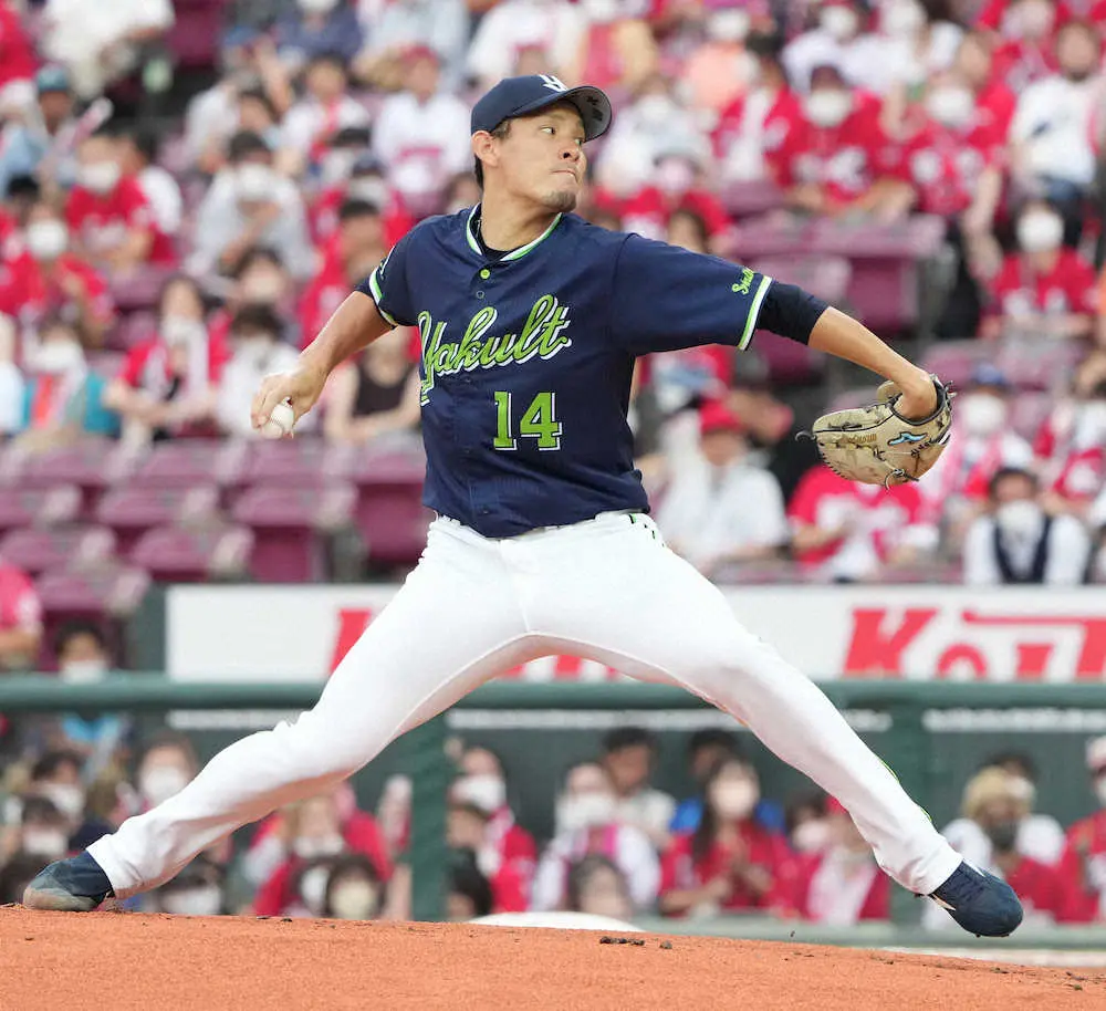 【画像・写真】ヤクルト高梨1カ月ぶり先発　6回1失点好投も6勝目ならず