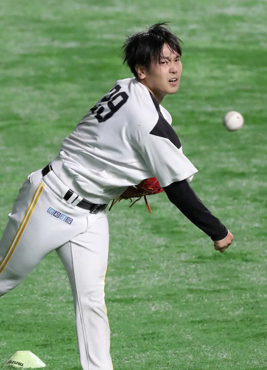 【画像・写真】新婚のソフトバンク石川が「恋しくないって言ったらやばい」と心情ポロリ　キャンプ2度目のブルペン入り