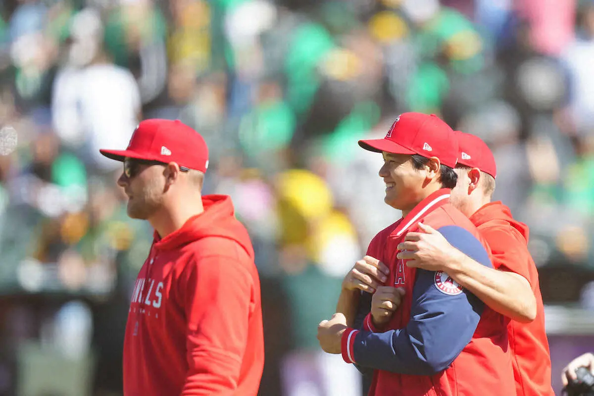 【画像・写真】大谷が今季初マルチ！　アスレチックス藤浪からフェン直適時打　10年ぶり同級生対決、メジャーで実現