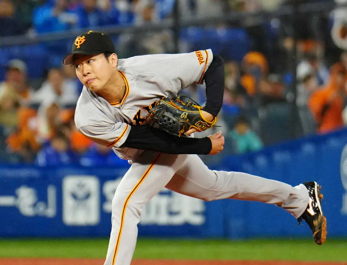 【画像・写真】“桑田二世”巨人・山崎伊織は今年も打ちます！　今季初安打に笑顔　原監督も思わず拍手喝采