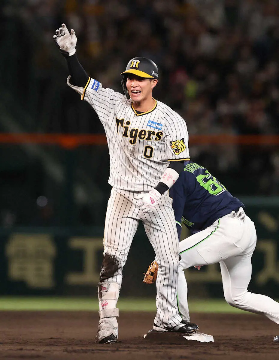 【画像・写真】阪神・木浪「近本の言葉」支えに躍動！恐怖の8番がチームのゼロ行進止めるタイムリー