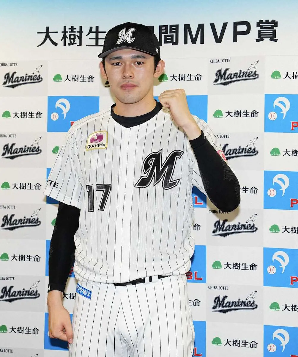 【画像・写真】ロッテ・朗希2度目月間MVP　3勝防御率1・00　昨年も3、4月