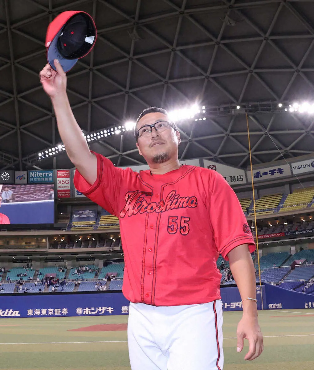 【画像・写真】広島・松山　チーム最年長37歳殊勲の一打　5試合ぶりの出番で重圧かかる場面「凄い緊張した」