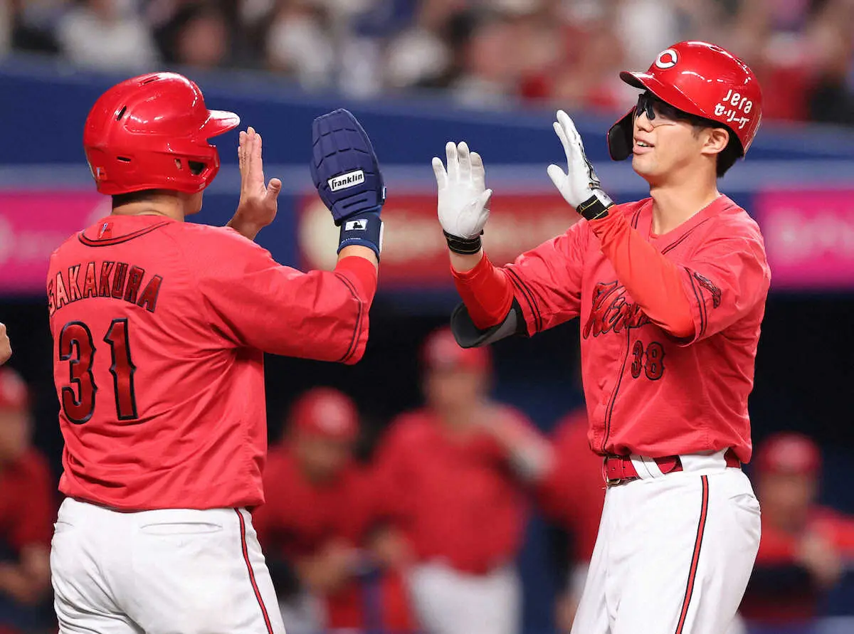 【画像・写真】ドジャース・大谷と同じペース？　広島・宇草が先制3号2ラン　ここ5試合で3発の量産ぶり