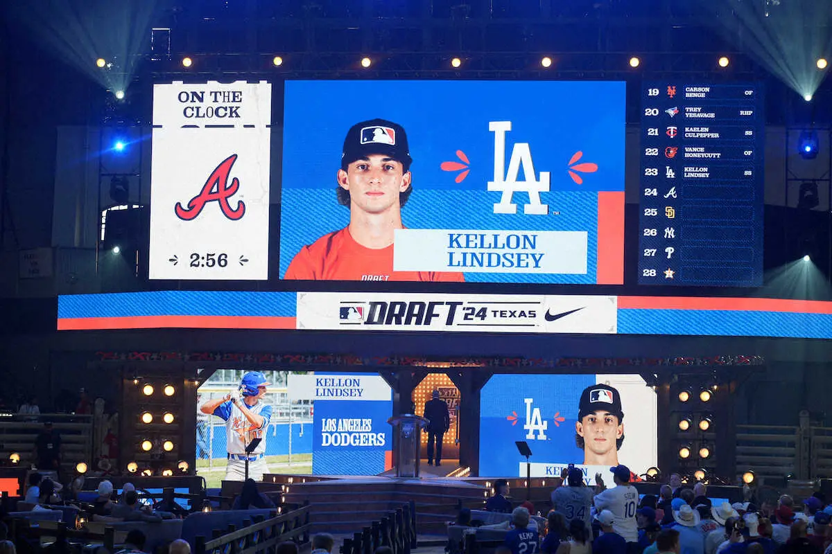【画像・写真】ドジャースのブレない信念　ドラフト1巡目指名は高卒内野手　投手陣故障者続出でも大学生投手には行かず
