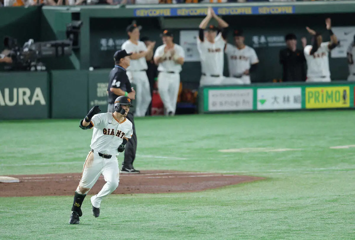 【画像・写真】巨人・吉川尚輝がまた打った！　2カ月ぶり一発から一夜明け、昨年7月以来となる2戦連発5号ソロ