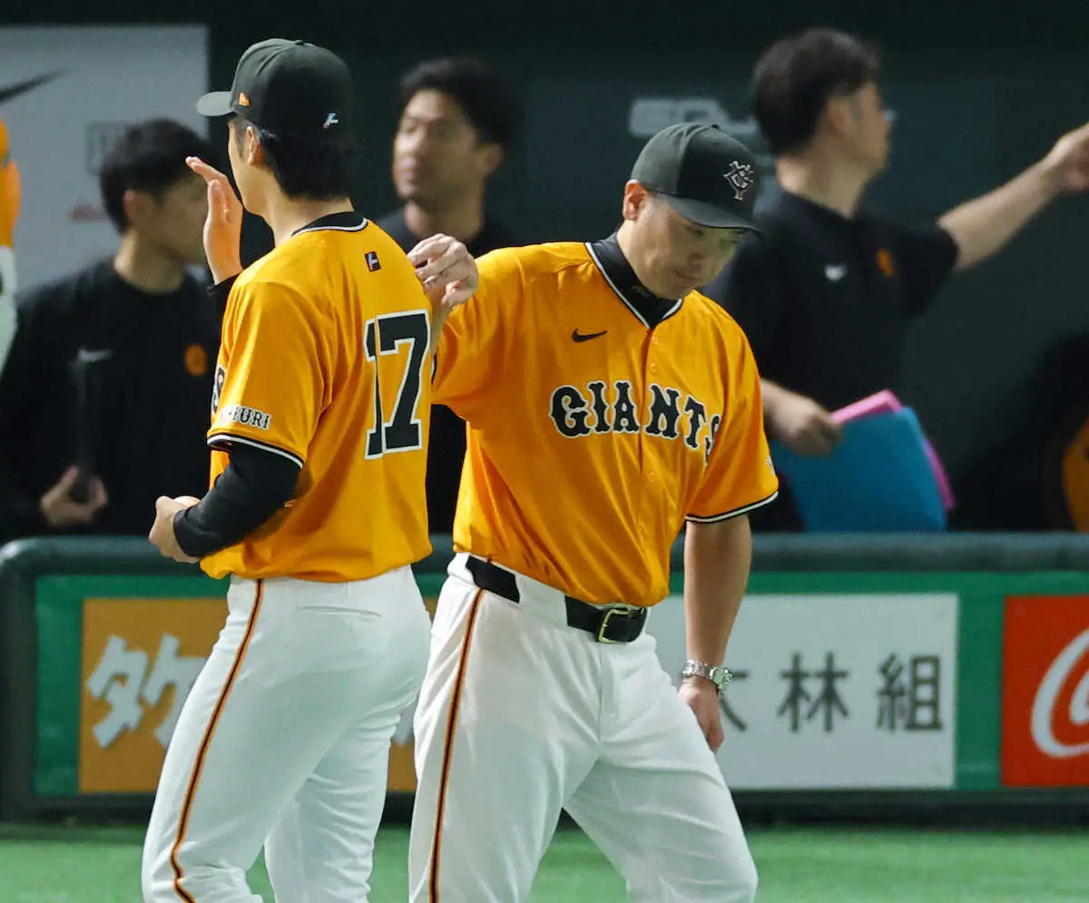 【画像・写真】巨人・阿部監督　西舘は「次もローテーションで回す」と確約　2023年ドラ1右腕に「頑張ってほしいな」