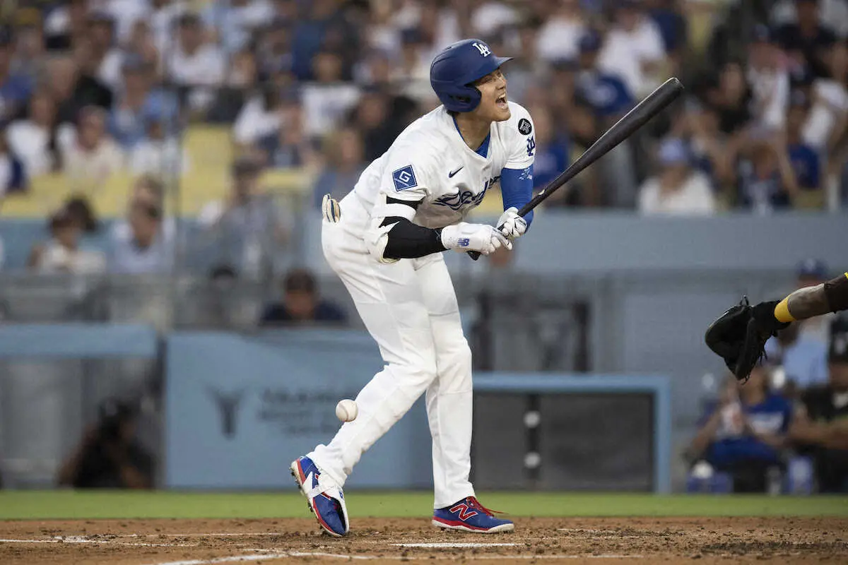 【画像・写真】ドジャース・大谷　狙われた報復死球　宿敵パドレスと両軍合計3死球　猛抗議ロバーツ監督今季初退場