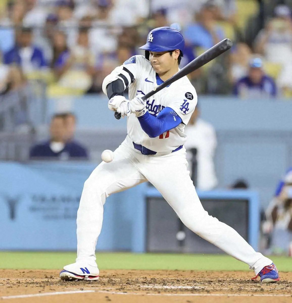 【画像・写真】大谷翔平　一発出れば逆転の5回第3打席は止めたバットに当たって投ゴロ　第2打席で13打席ぶり安打