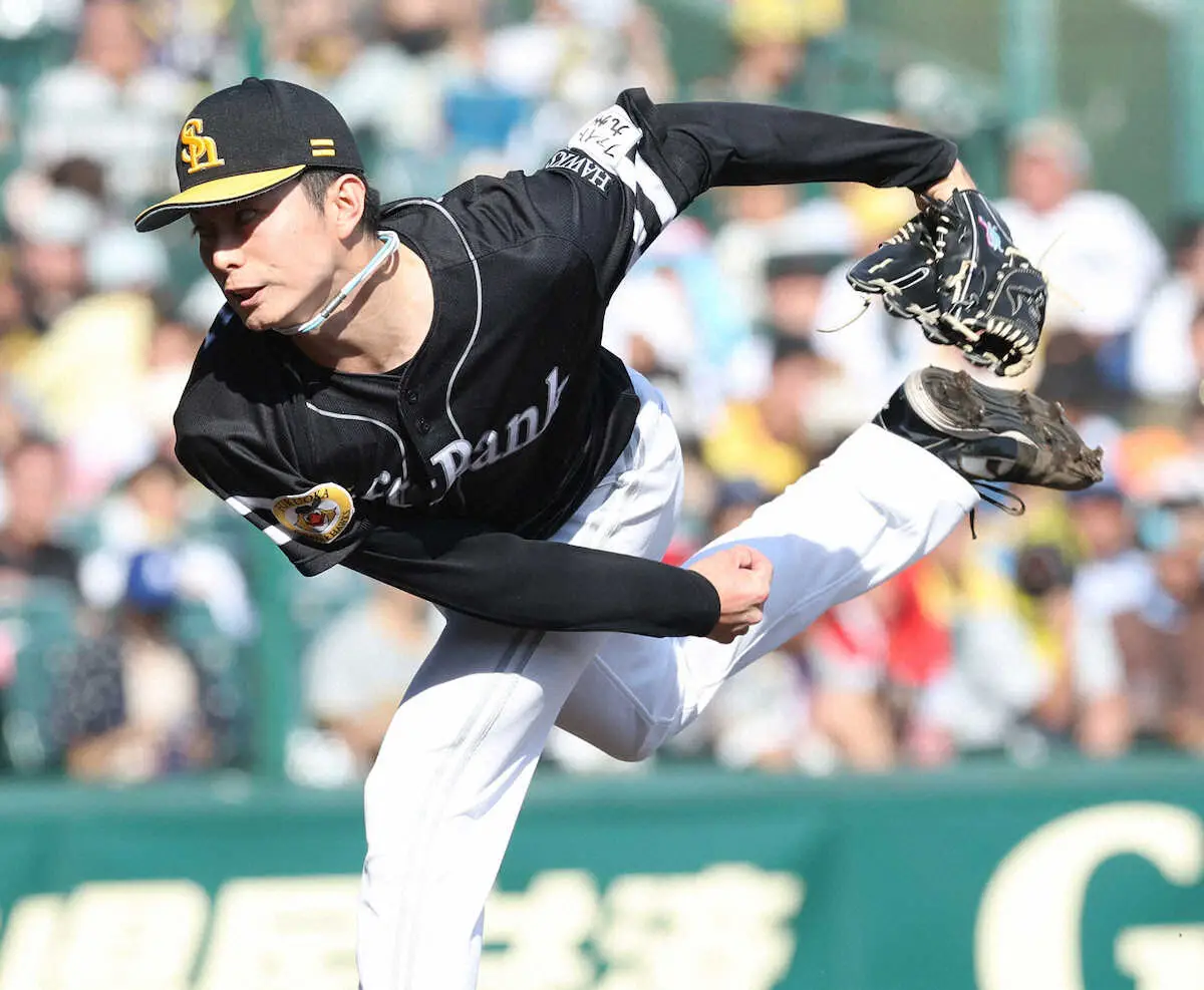 【画像・写真】＜神・ソ（2）＞プロ初登板を1回無失点で飾った川口（撮影・北條　貴史）