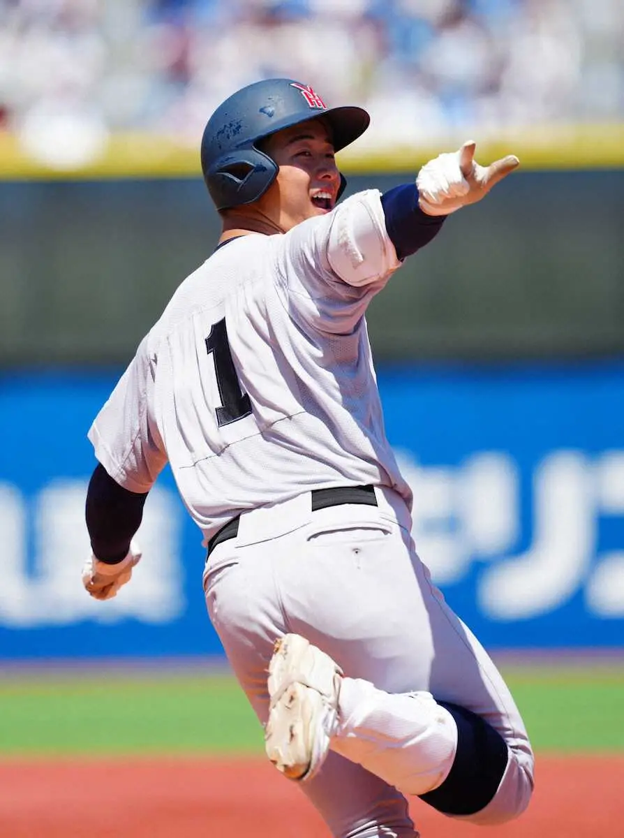 【画像・写真】【高校野球】横浜・奥村頼人　松坂級二刀流だ2打席連発＆好救援で決勝進出　偉業へ挑戦権獲得誓う