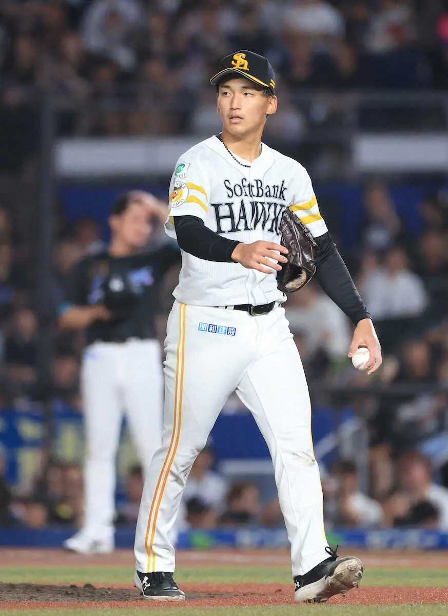 【画像・写真】＜ロ・ソ（15）＞5回途中で降板する前田悠　（撮影・西川祐介）