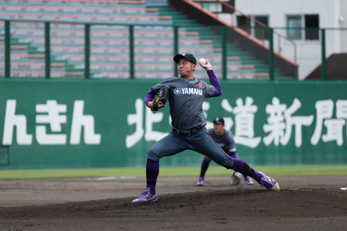 【画像・写真】ヤマハ・佐藤廉がエースの貫禄で6回1安打1失点　JABA北海道大会初戦に快勝