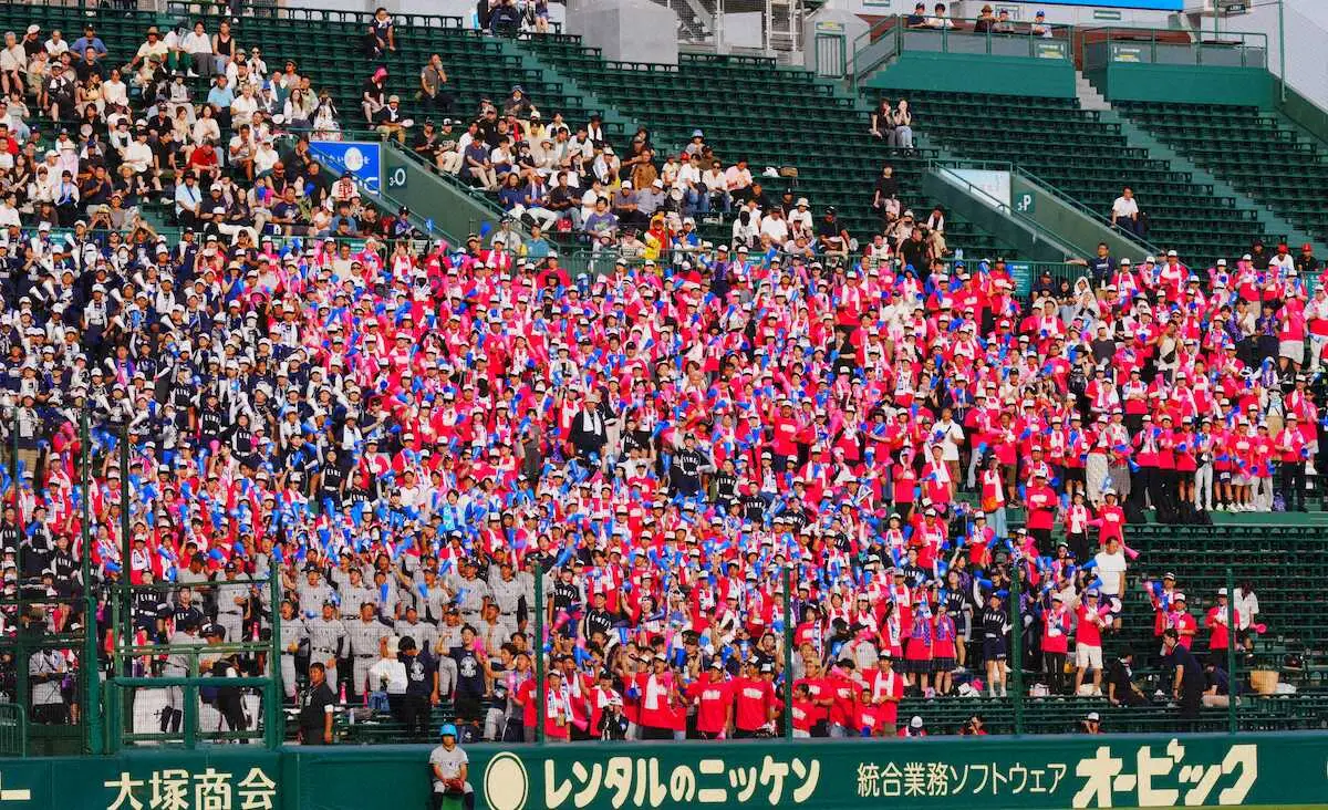 【画像・写真】【甲子園】叡明のアルプス応援団から埼玉代表の魔曲「来たー」「演奏してくれてありがとう！」