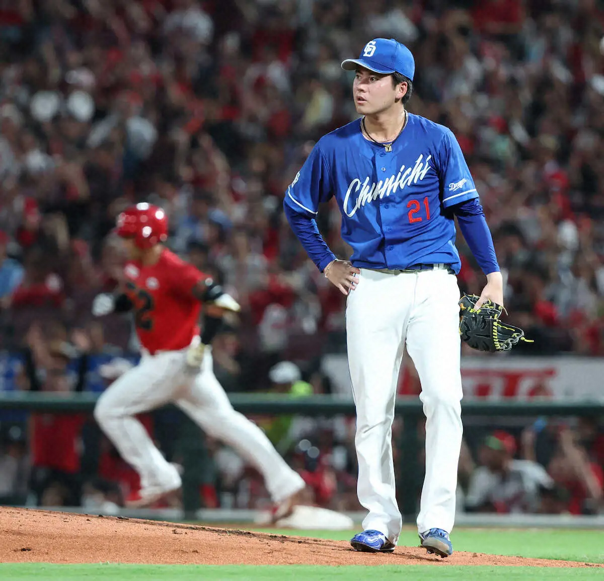 【画像・写真】中日ドラフト1位・金丸夢斗は自己最短の5回降板で5敗目　3回に一挙5失点も失策が絡んで自責点は0