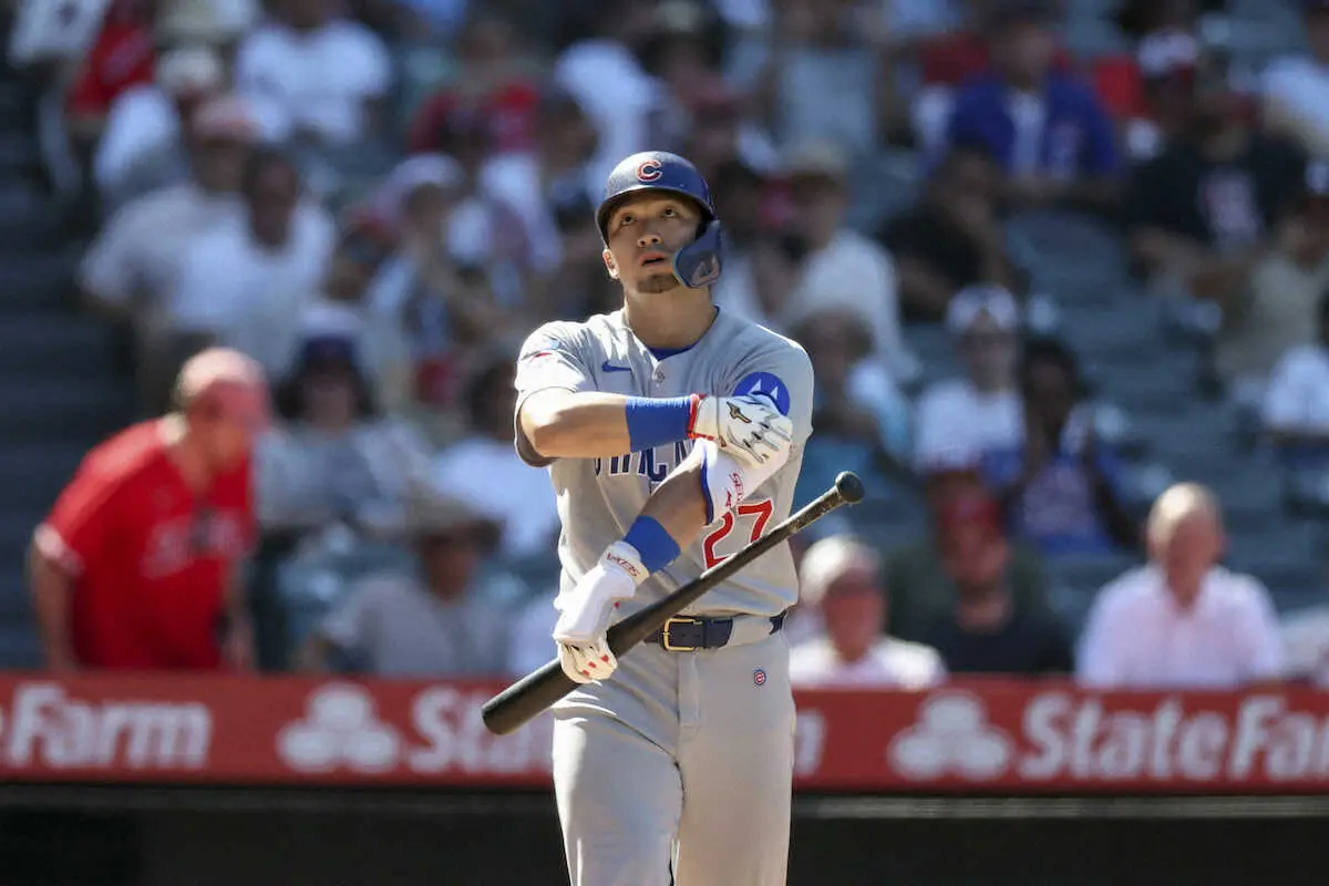 【画像・写真】カブスがエンゼルスに3連勝でスイープ成功！WC争い1位　鈴木誠也は4打数1安打　
