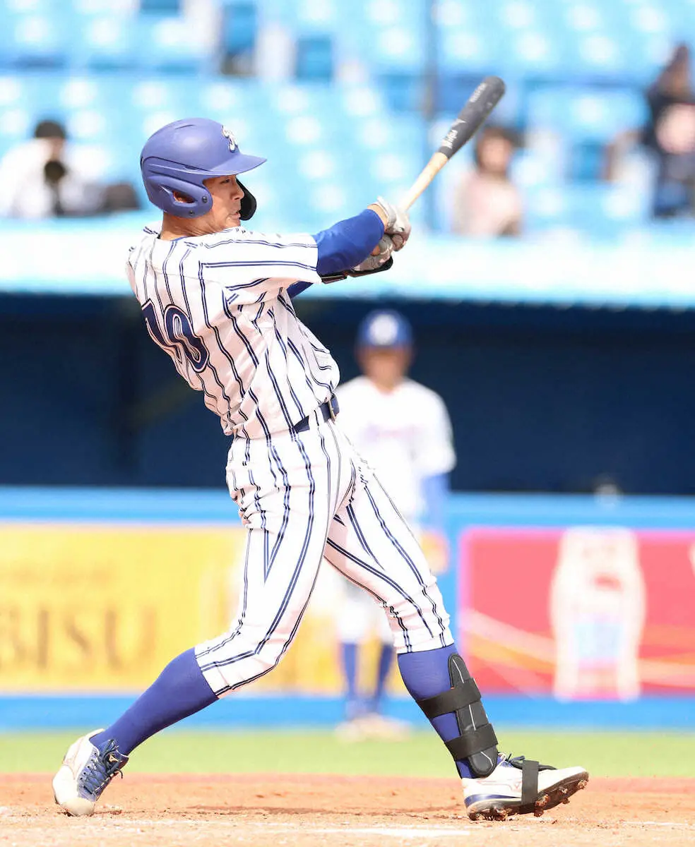 【画像・写真】驚異の1年生！立正大・高田庵冬が先制＆一時勝ち越し弾　今春早くも4ホーマー