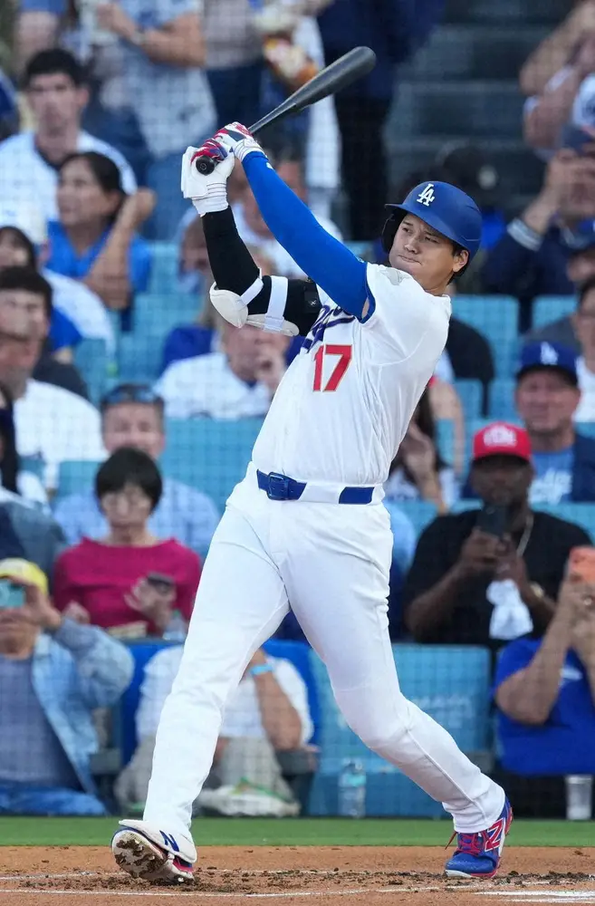 【画像・写真】大谷翔平　第1打席は見逃し三振…24年CY賞左腕の外角攻めに一度もスイングせず凡退