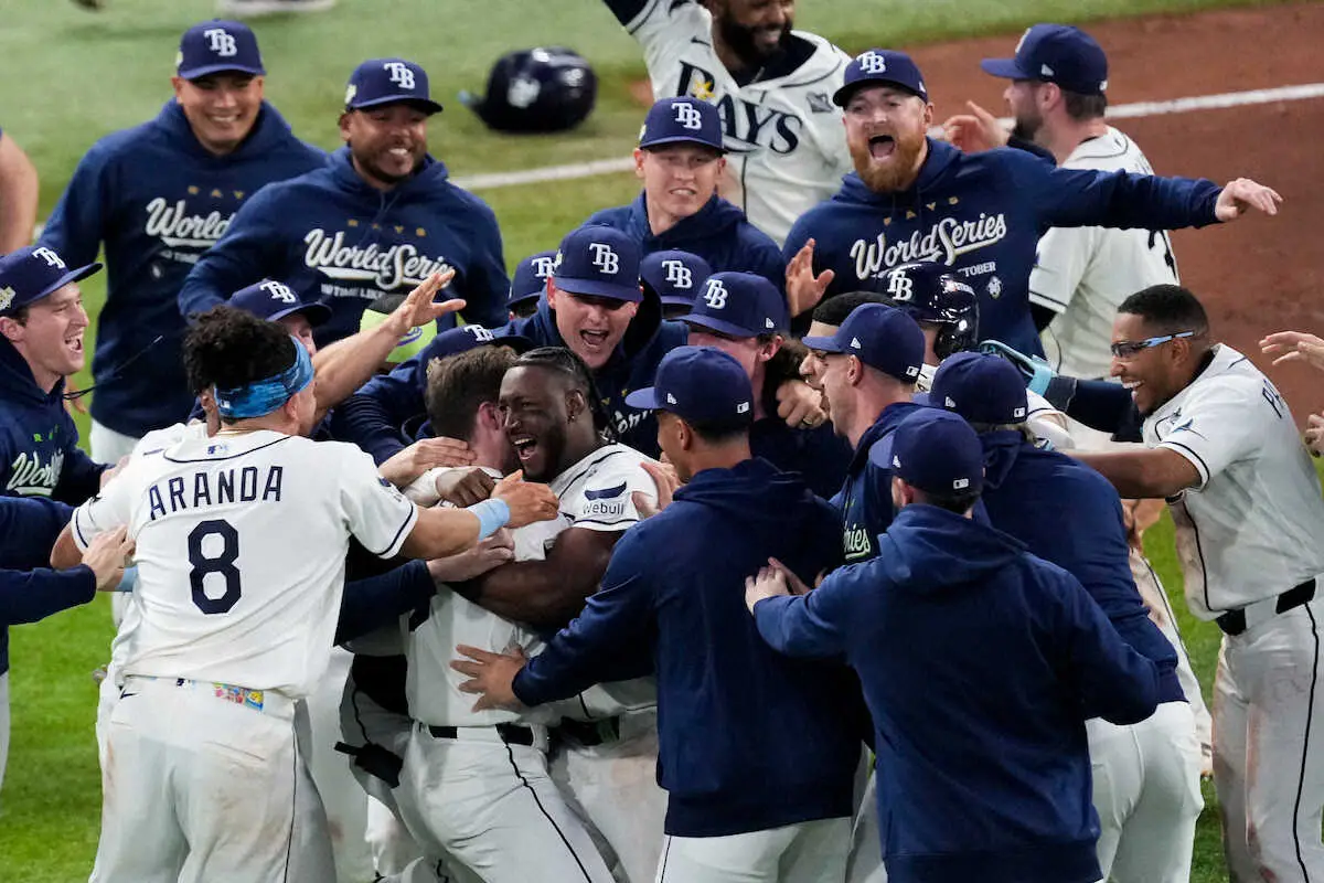 【画像・写真】不屈のレイズ死闘制した　劇的延長12回逆転サヨナラ勝ちでWS初勝利　「V確率0％」も奇跡へ前進