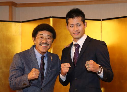 【画像・写真】具志堅会長「世界獲らせたい」　江藤光喜１１・２８Ｖ４王者挑戦