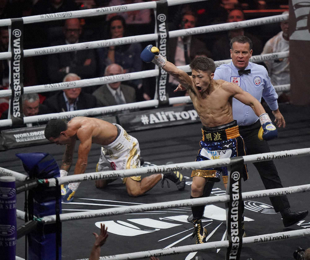 【画像・写真】井上尚弥、ロドリゲスに2回TKO勝ちでWBSS決勝進出　IBF王座獲得で日本人2人目の主要4団体制覇