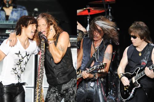 【画像・写真】Ｂ’ｚ１１年ぶりエアロスミスと合体　３・４万人熱狂