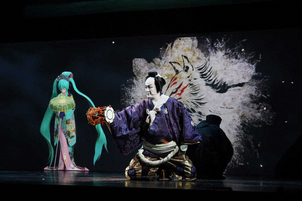 【画像・写真】中村獅童　超歌舞伎で初音ミクとＷ主演　2人の宙乗りを披露も