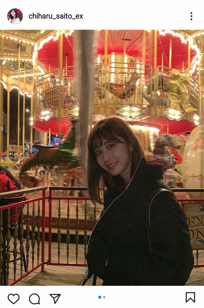 【画像・写真】テレ朝斎藤ちはるアナ　儚げソロショット披露　「夜でも輝いて美しすぎる」