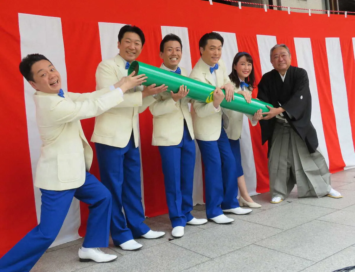 【画像・写真】松竹新喜劇初日、バトンは渋谷天外から藤山寛美の孫・扇治郎ら若手リーダー5人へ！「一生懸命精進」