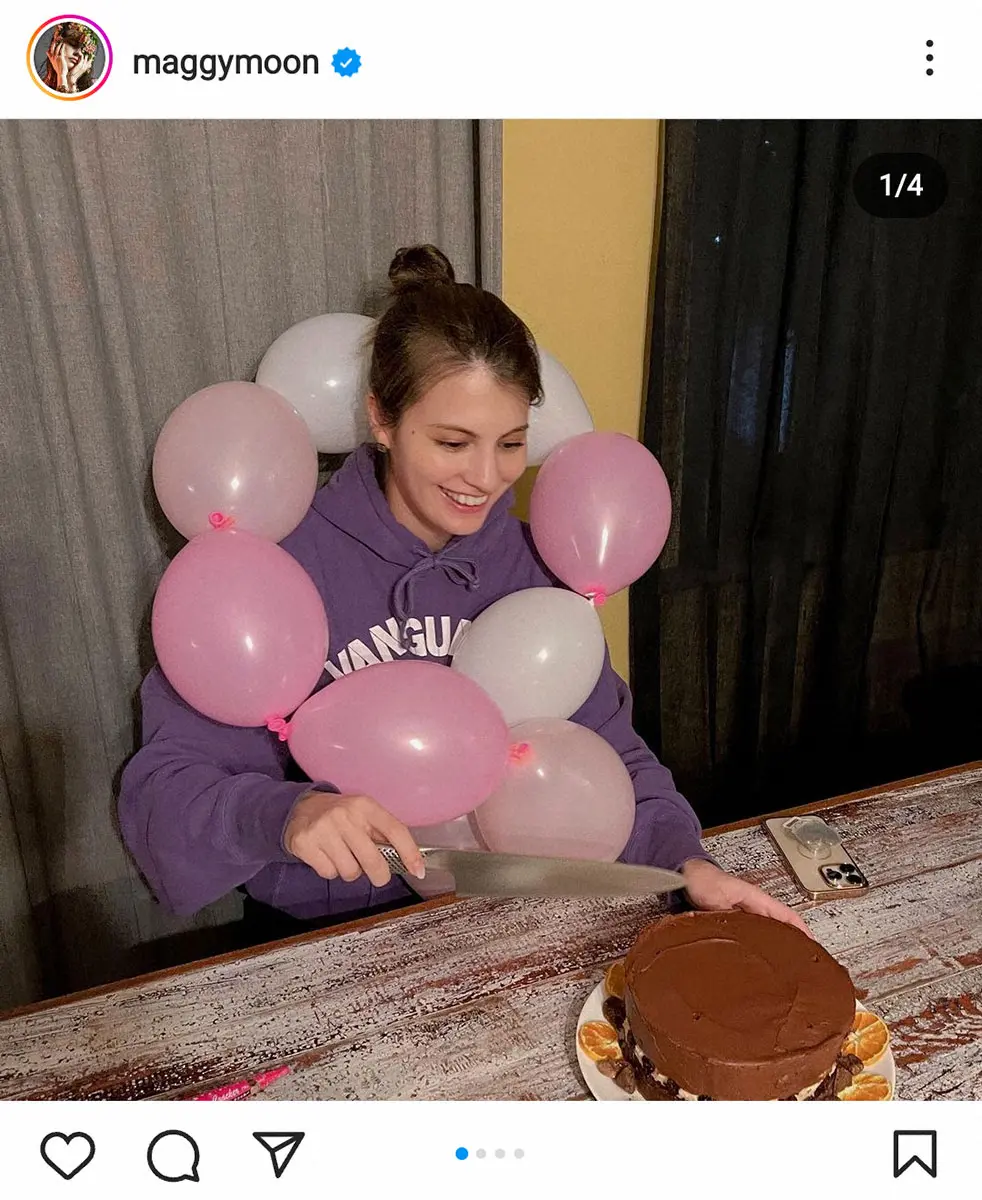【画像・写真】マギー　31歳の誕生日は父の家でピザ作り「年齢を重ねることは楽しい」